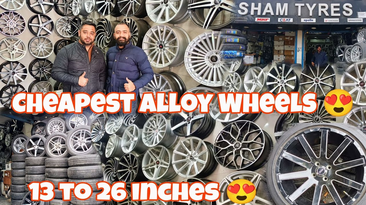 Best Alloy Wheels at Sham Tyres in Amritsar 😱 | Second Hand Alloys also available 🛞