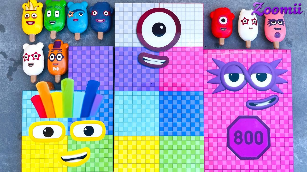 Looking for Mini Numberblocks NEW 1000! NEW ASMR   Numberblocks Satisfying Video #10