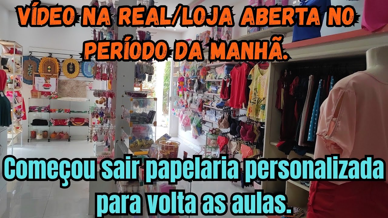 LOJA ABERTA NO DOMINGO PERÍODO D MANHÃ/COMEÇOU SAIR PAPELARIA PERSONALIZADA VOLTA AS AULAS💕