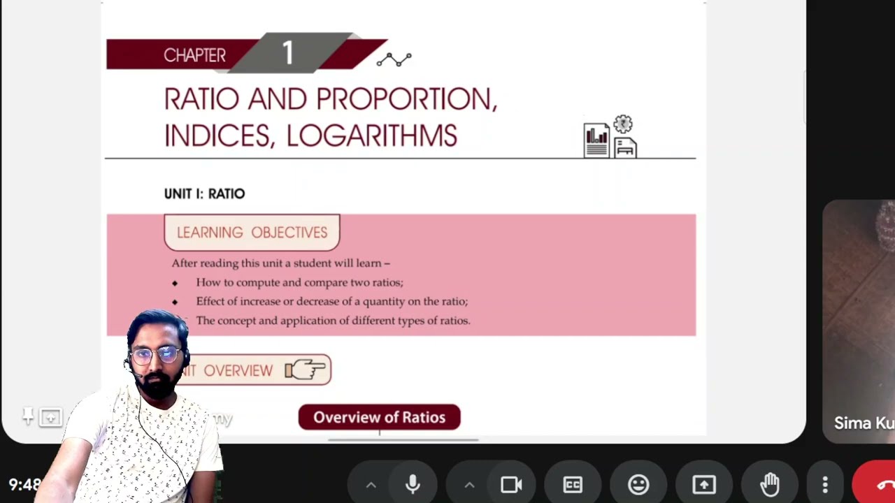 CA Foundation (Quantitative Aptitude) || September 2025 || Ratio and Proportion Lec 1