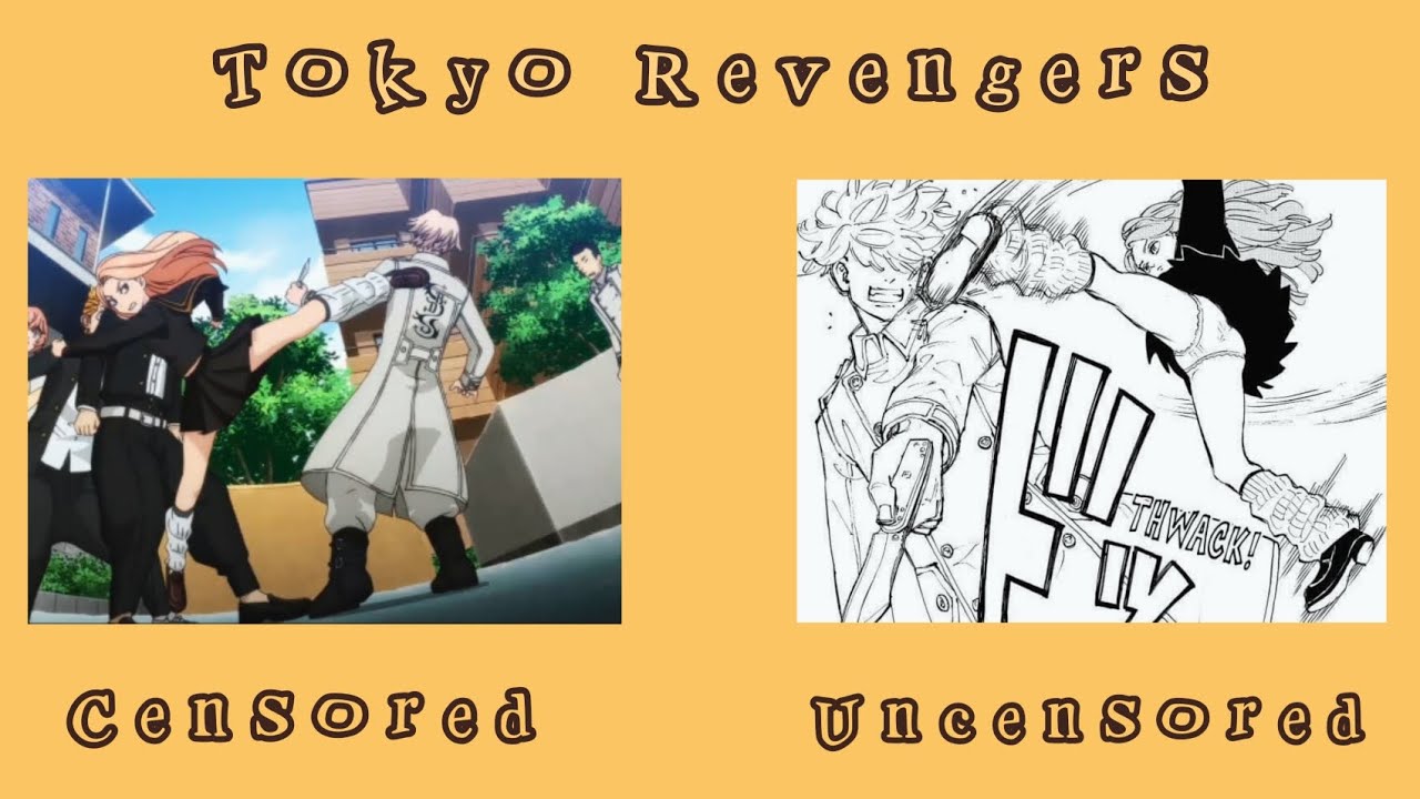 Tokyo Revengers Censored Vs Uncensored | Yuzuha Kick | Taiju Shiba Tattoos