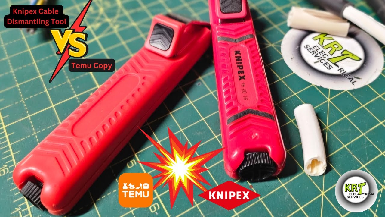Инструмент для демонтажа кабеля Knipex против китайской копии Temu — что лучше?