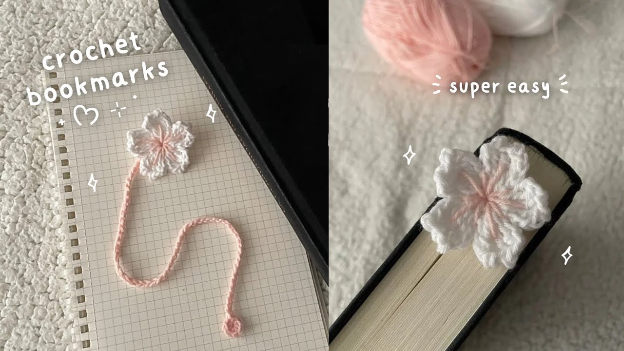 Как связать крючком красивые закладки для книг 🌸 легко и пошагово, подходит для начинающих, закла...