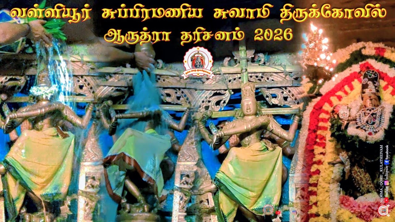 ஆருத்ரா தரிசனம் 2026 | வள்ளியூர் அருள்மிகு ஸ்ரீ சுப்பிரமணிய சுவாமி திருக்கோவில் | #arudradarisanam