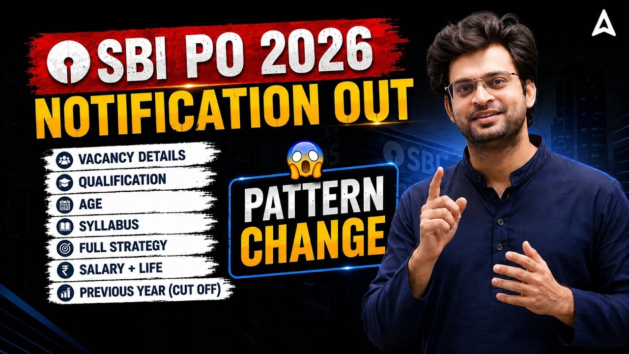 🚨 SBI PO 2026 Notification Out | Big Pattern Changes | Detailed Analysis by Navneet Sir