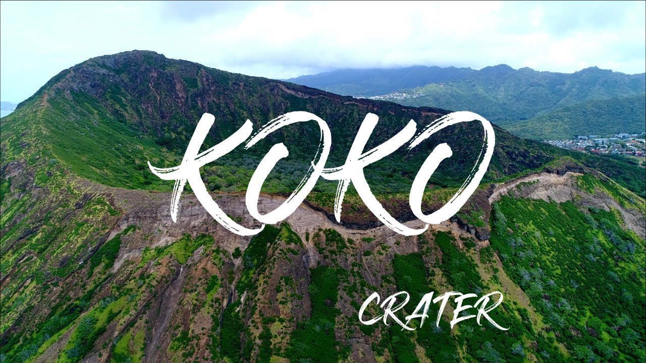 Koko Crater Head Hike At Oahu Hawaii | 4K Drone Footage