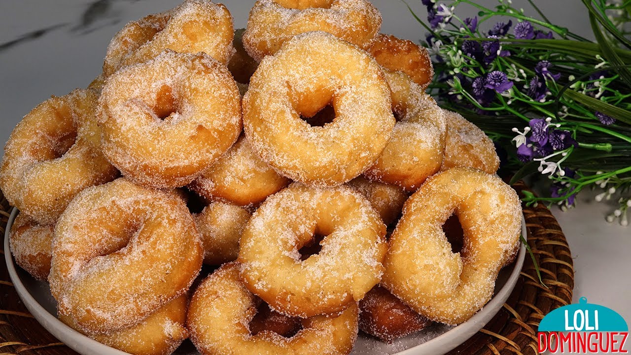 ROSQUILLAS CON SOLO 6 INGREDIENTES. Las rosquillas son la merienda perfecta para compartir - DULCES