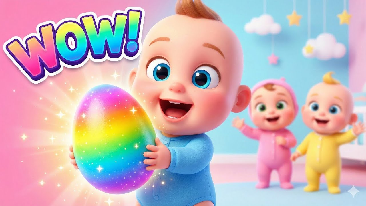 Magic Color Eggs Surprise Song 🌈 | Learn Colors with Cute Babies | 