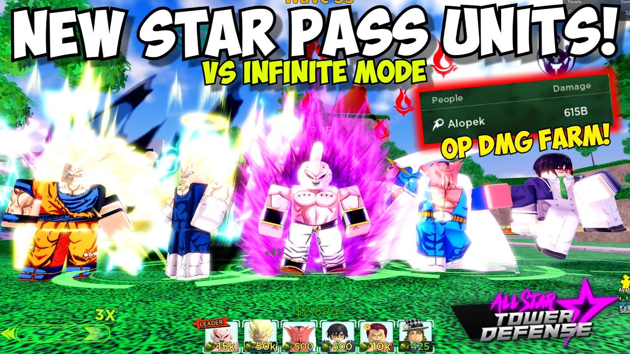 New Star Pass Units Only vs Infinite Mode (INSANE DMG FARM) | ASTD Challenge