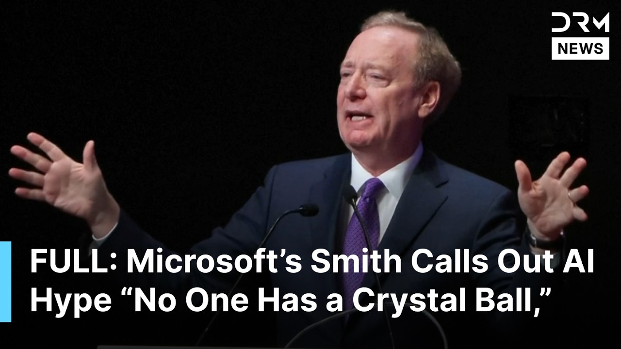 FULL SPEECH: Microsoft President Brad Smith Warns AI Hype Must End at India AI Summit 2026 | AQ1B
