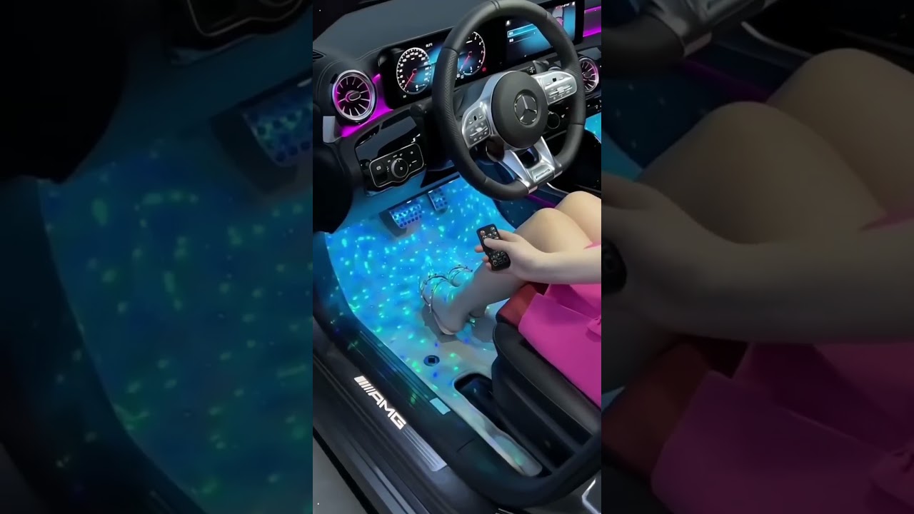 🟢Set the vibe while you drive. (# 132) Multi-Color USB Car Atmosphere RC Light