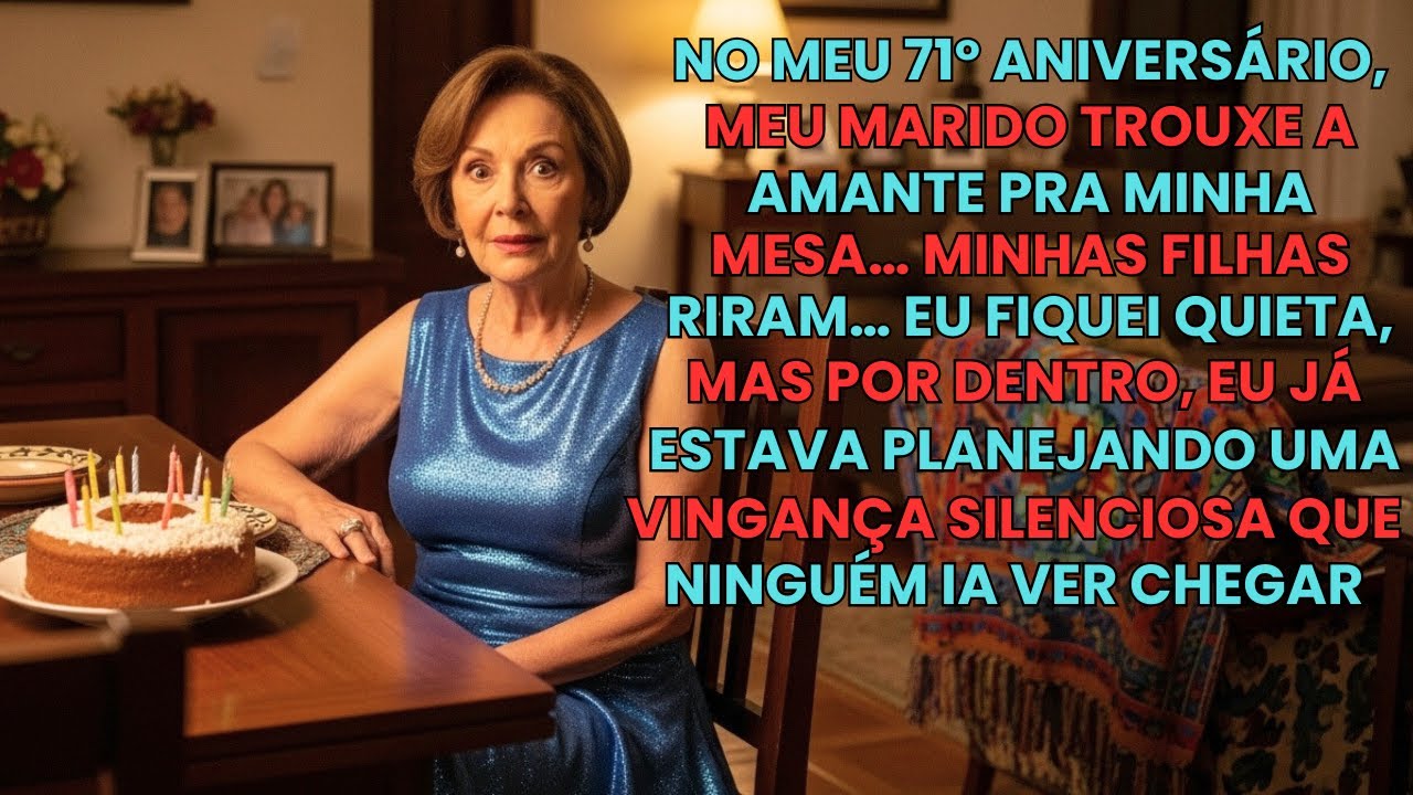 No meu aniversário, meu marido apresentou a amante; minhas filhas riram e aplaudiram.