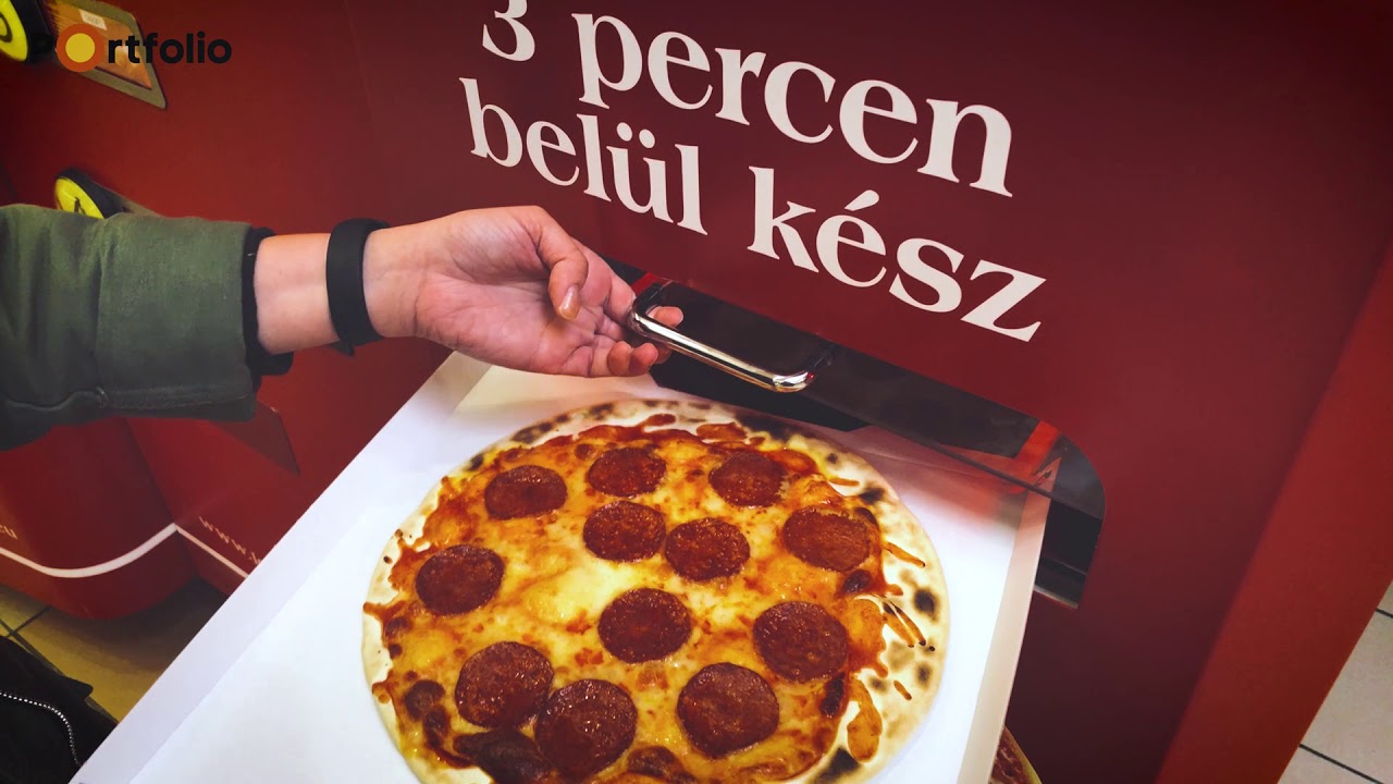 Három perc alatt kész az automatás pizza!