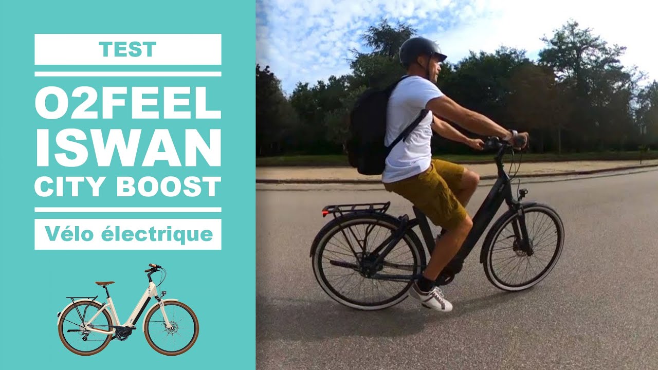 Vélo électrique ISWAN CITY BOOST d'O2FEEL (test, avis & review)