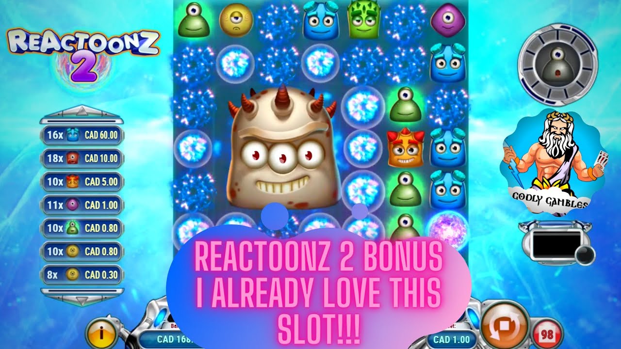 Бонус REACTOONZ 2 на моем втором вращении!! Мне уже нравится этот слот!! Крупный выигрыш!