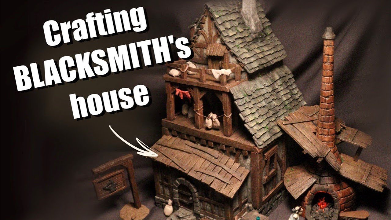Crafting BLACKSMITH's house! DIY Modular terrain  |  Создание дома КУЗНЕЦА! DIY Модульный террейн