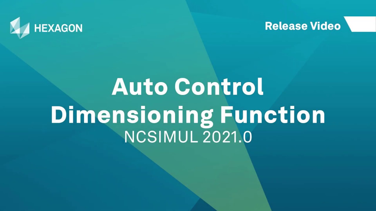 Auto Control - Dimensioning Function | NCSIMUL 2021
