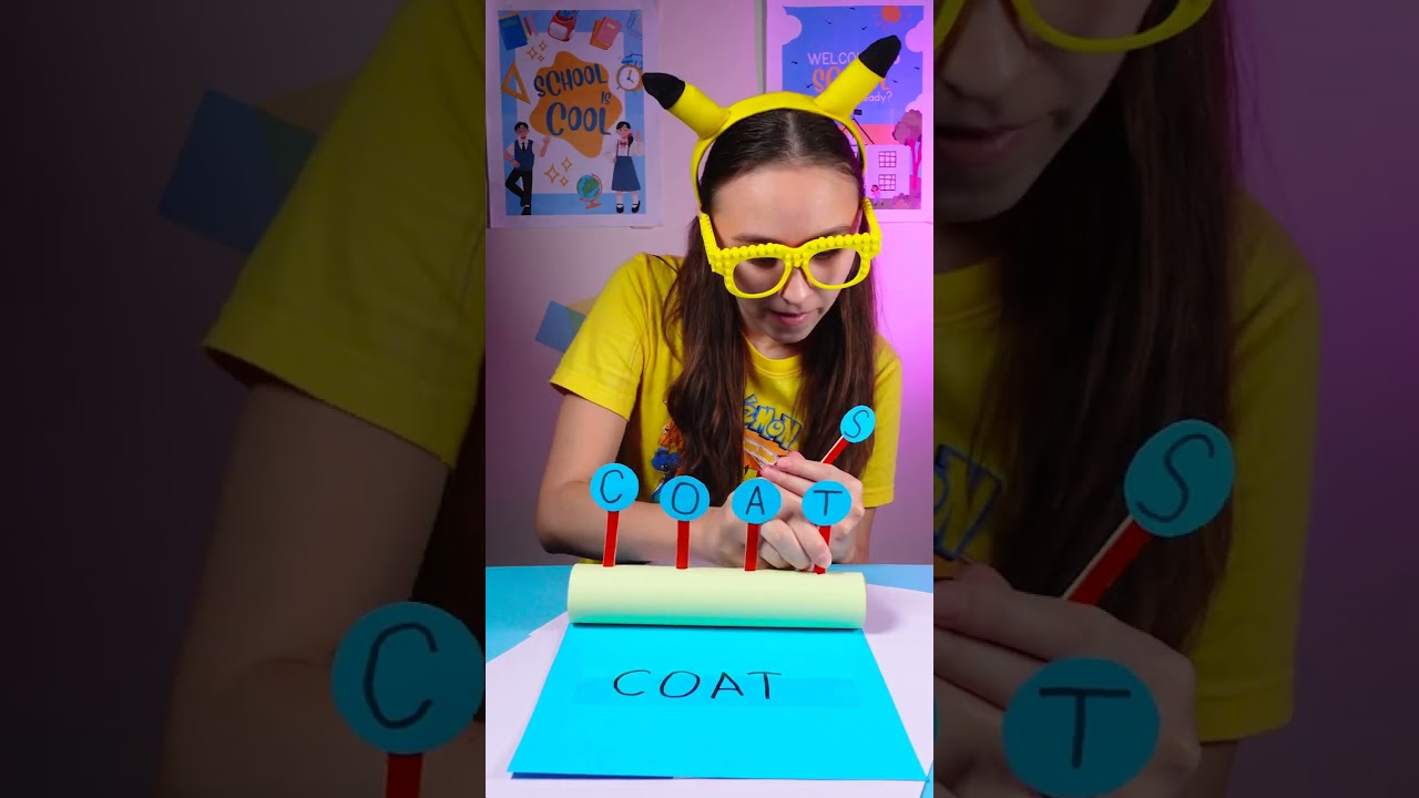 Wow!🤩 Fun Word Game for Kids! 🔤🎉 #learning #crafts