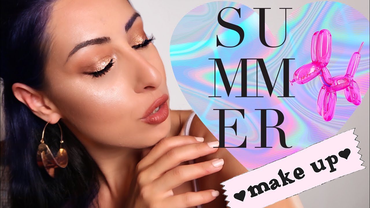 TRUCCO SERATA ESTIVA SEMPLICE VELOCE E LUMINOSO ft NABLA DENUDE COLLECTION