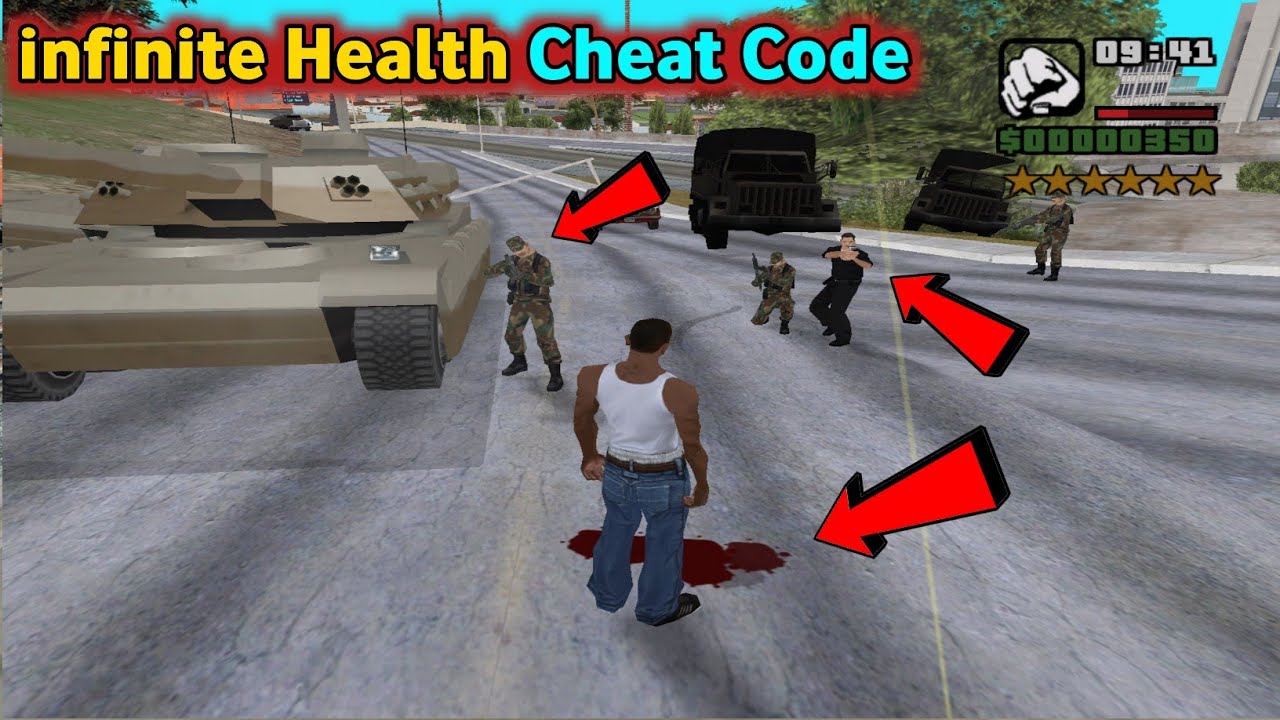 GTA San Andreas infinite Health Cheat Code | SHAKEEL GTA
