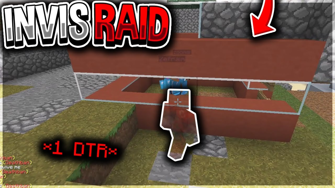 invis raiding a trapping faction’s 2 high base... | Minecraft HCF
