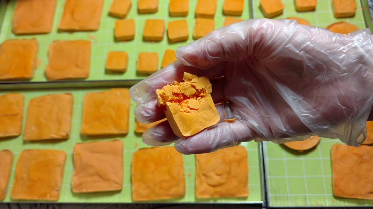 Nacho Cheddar Cheese Sauce Freeze Dried in my Harvest Right Home Freeze Dryer