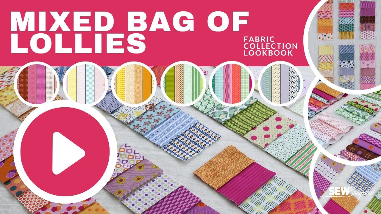 Mixed Bag of Lollies Fabric Collection by Jen Kingwell