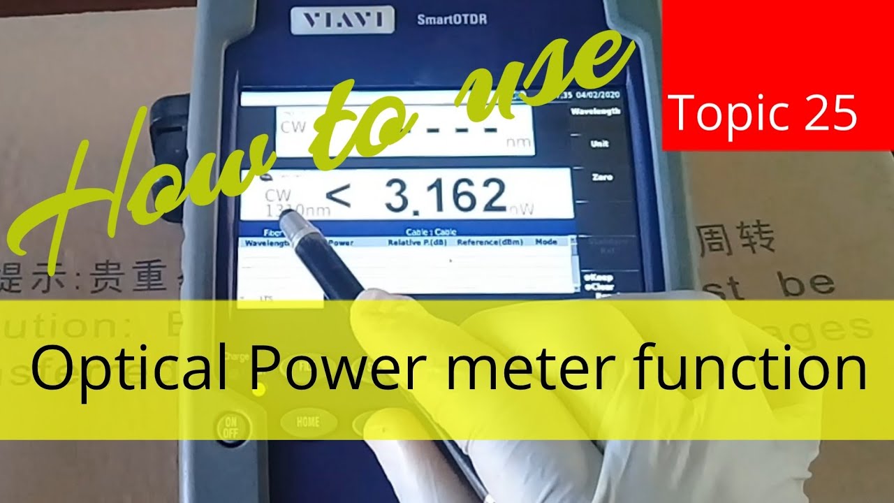Viavi smart otdr | Optical power meter function