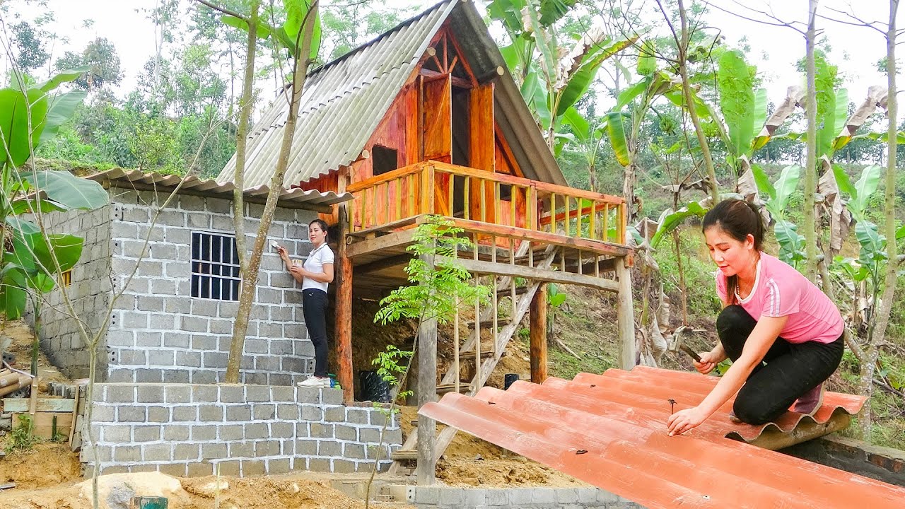 Kitchen Roofing, Building Kitchen, Building New Log Cabin from Old Wooden House | Ut Farm