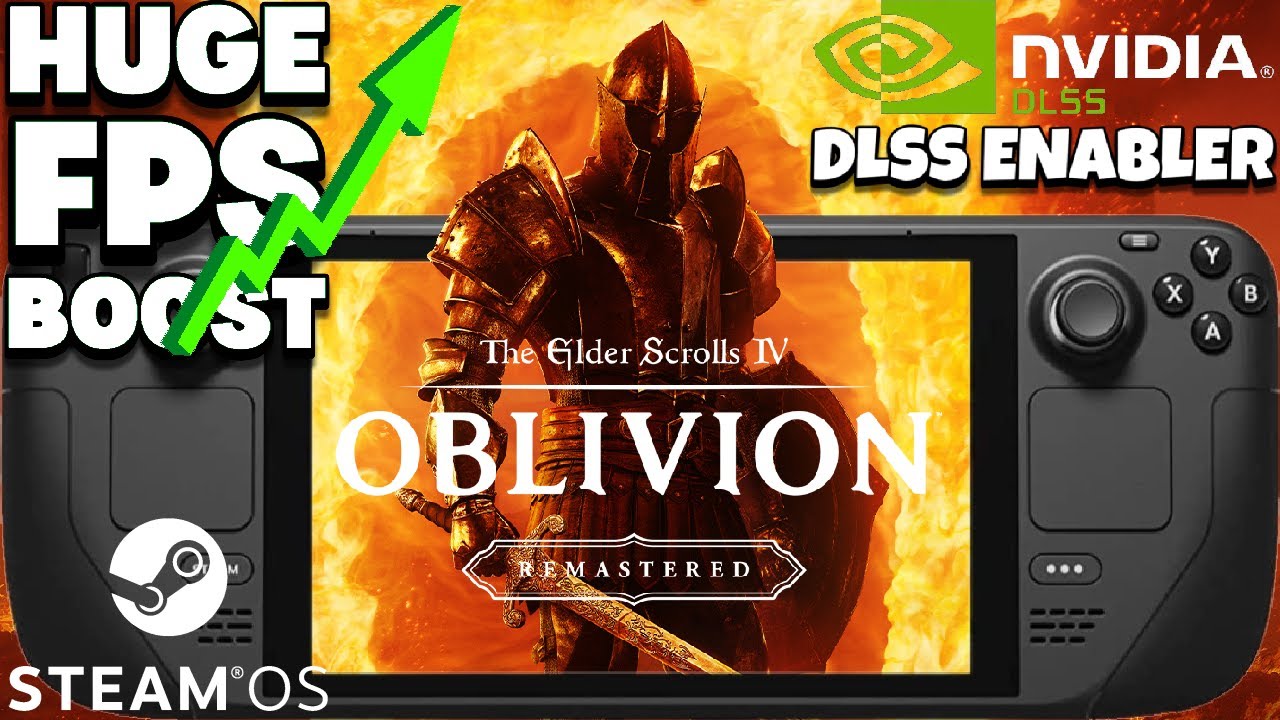 Steam Deck Oblivion Remastered FPS Boost with DLSS Enabler Frame Generation Mod