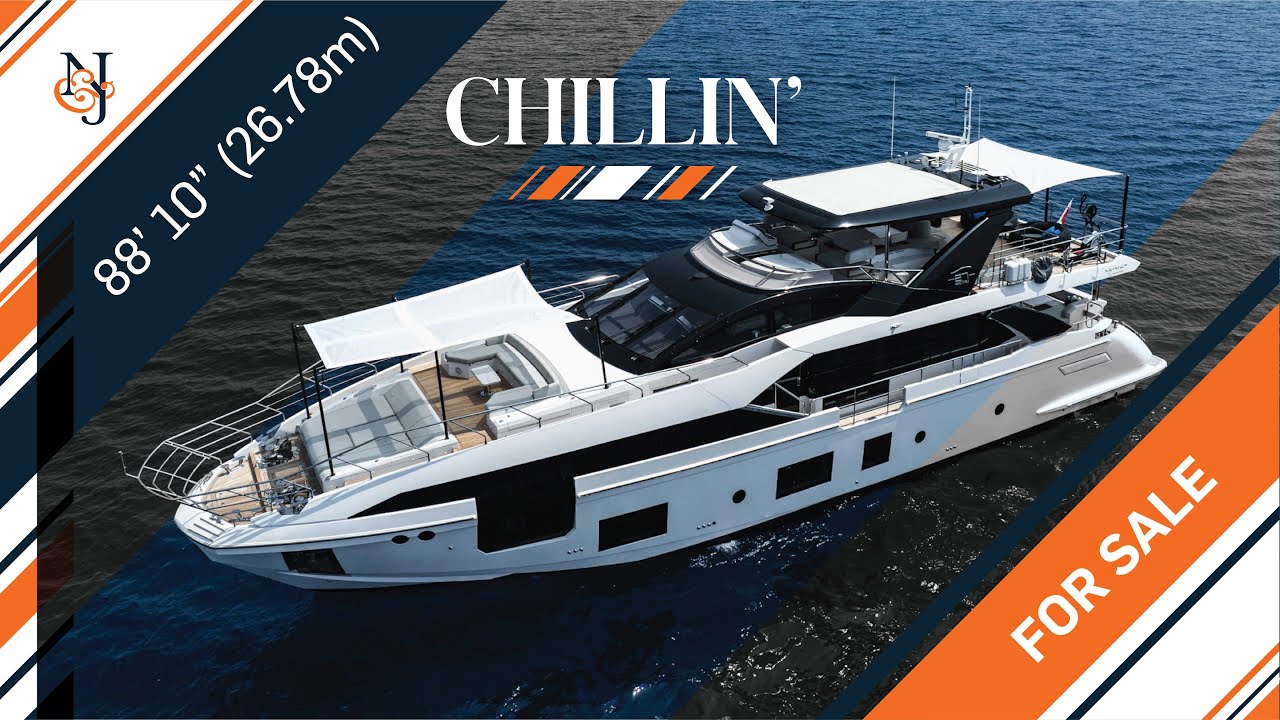 M/Y CHILLIN for Sale | 88' (27m) Azimut Grande Yacht