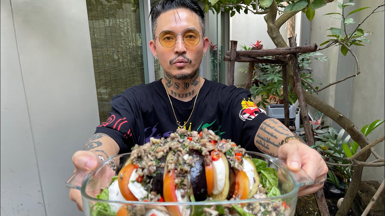 “มะเขือม่วง อบกับชีส”  อร่อยนะขอบอก🥴Sunnyday Stuffed Eggplant