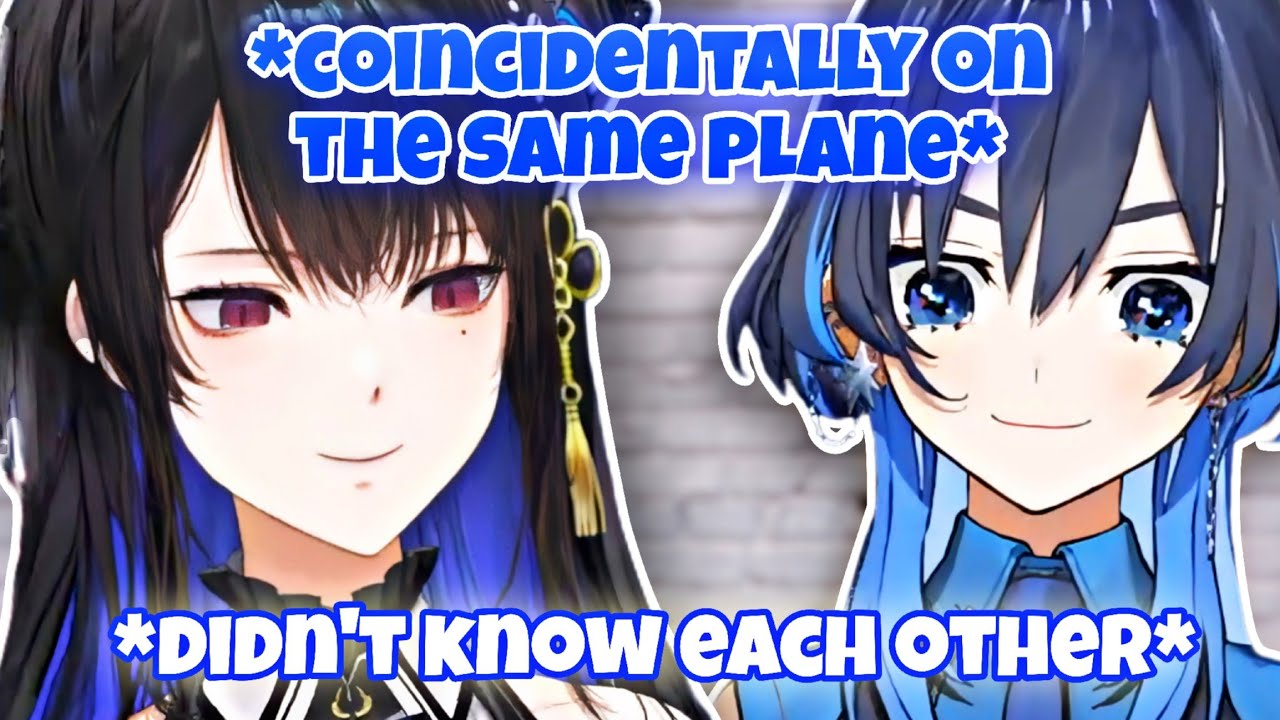 Kronii and Nerissa coincidentally were on the same flight, but didn't know each other [HololiveEN]