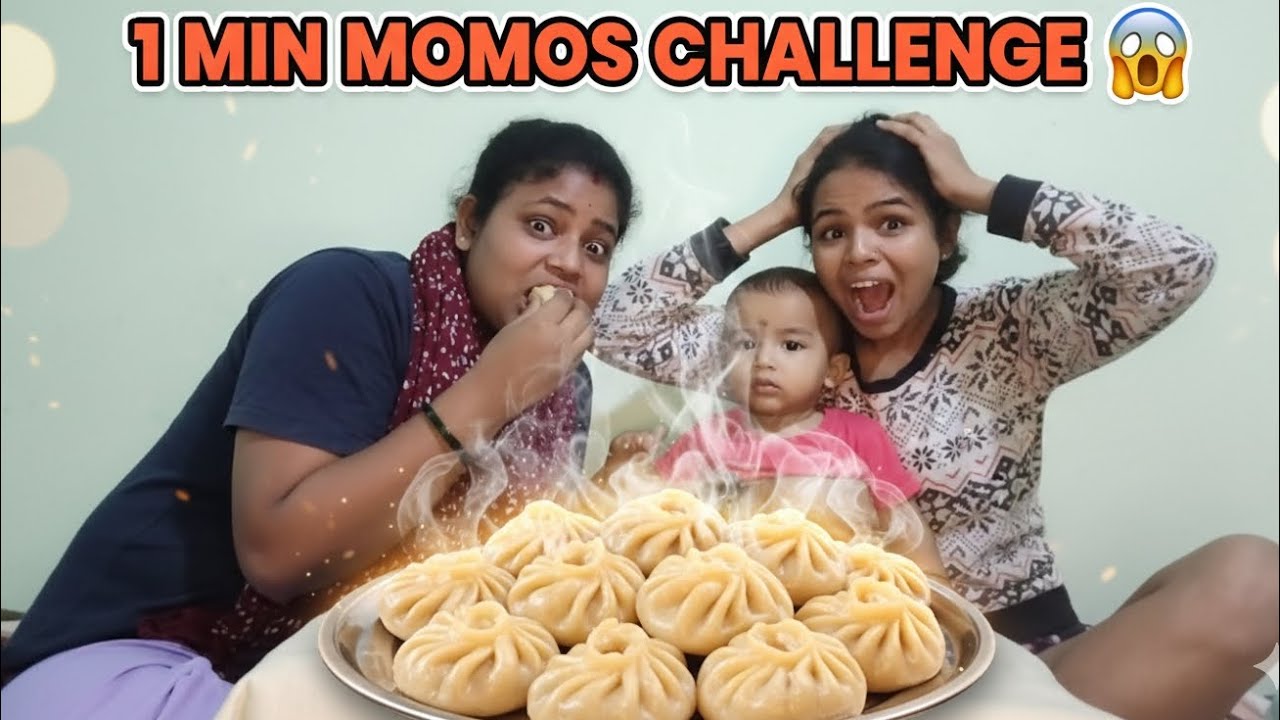 1min momos challenge/Girl living in Nagpur Maharashtra India 