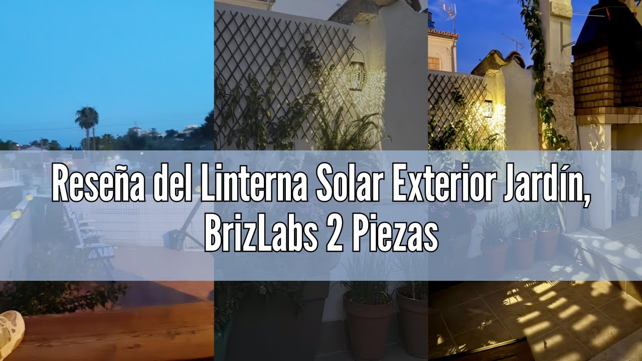 Reseña del Linterna Solar Exterior Jardín, BrizLabs 2 Piezas Farol Solar LED Lámpara Colgante Luz So