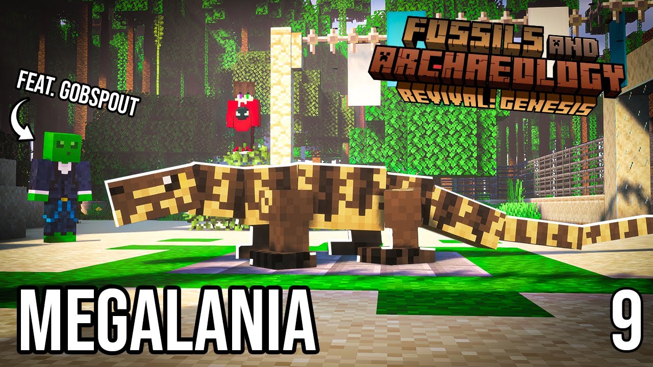 Мы построили УДИВИТЕЛЬНЫЙ вольер МЕГАЛАНИЯ! | Minecraft Dinosaurs #9 (при участии @Gobspout)