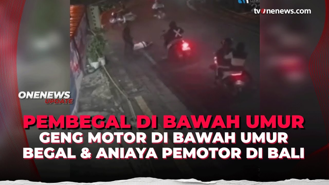 Remaja Bawah Umur Begal dan Aniaya Pemotor di Denpasar Barat |  OneNews Update