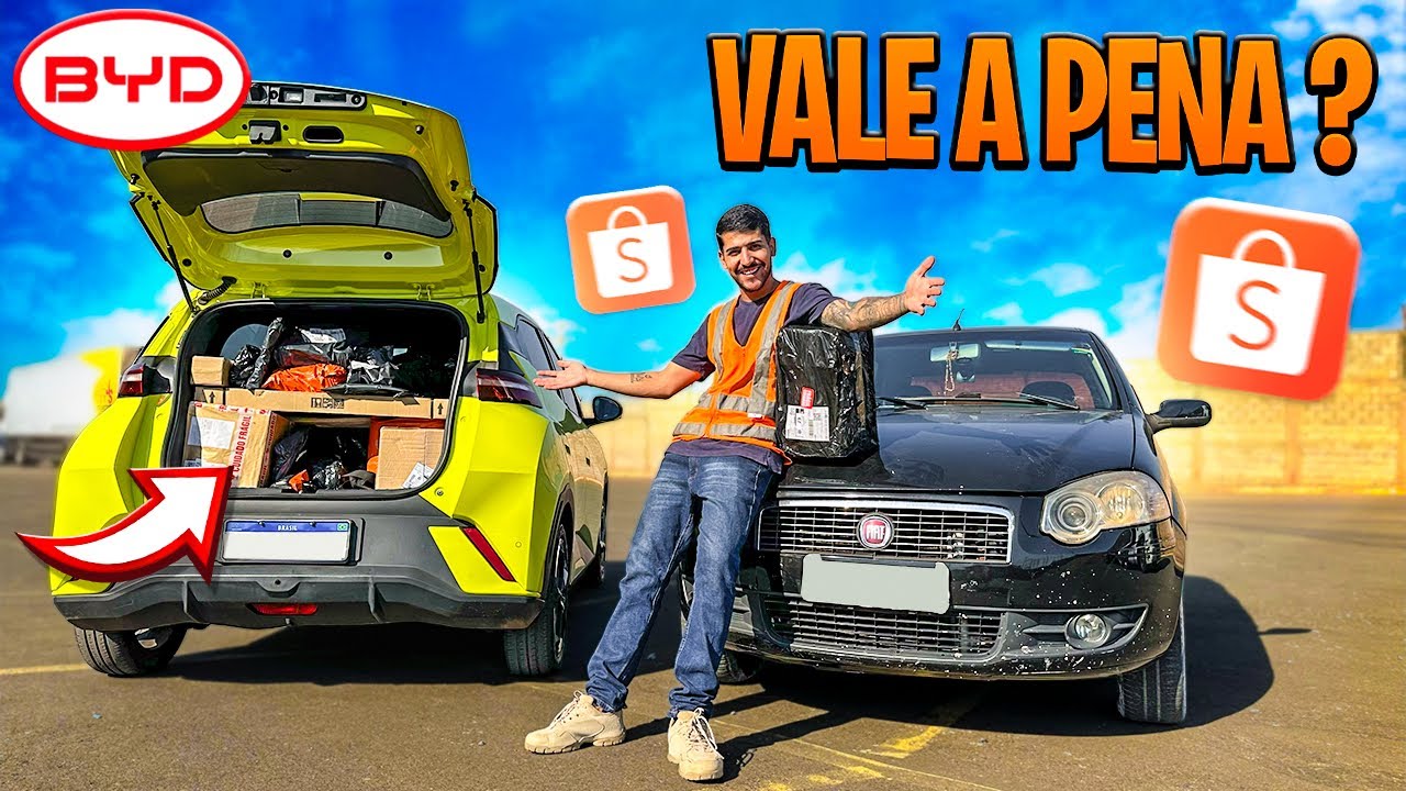 ENTREGAMOS SHOPEE DE BYD!! SER&Aacute; QUE A BATERIA AGUENTOU?? 🔋