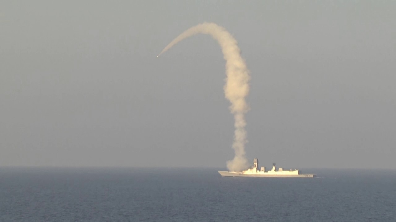 Brahmos Missile Firing - INS Kolkata