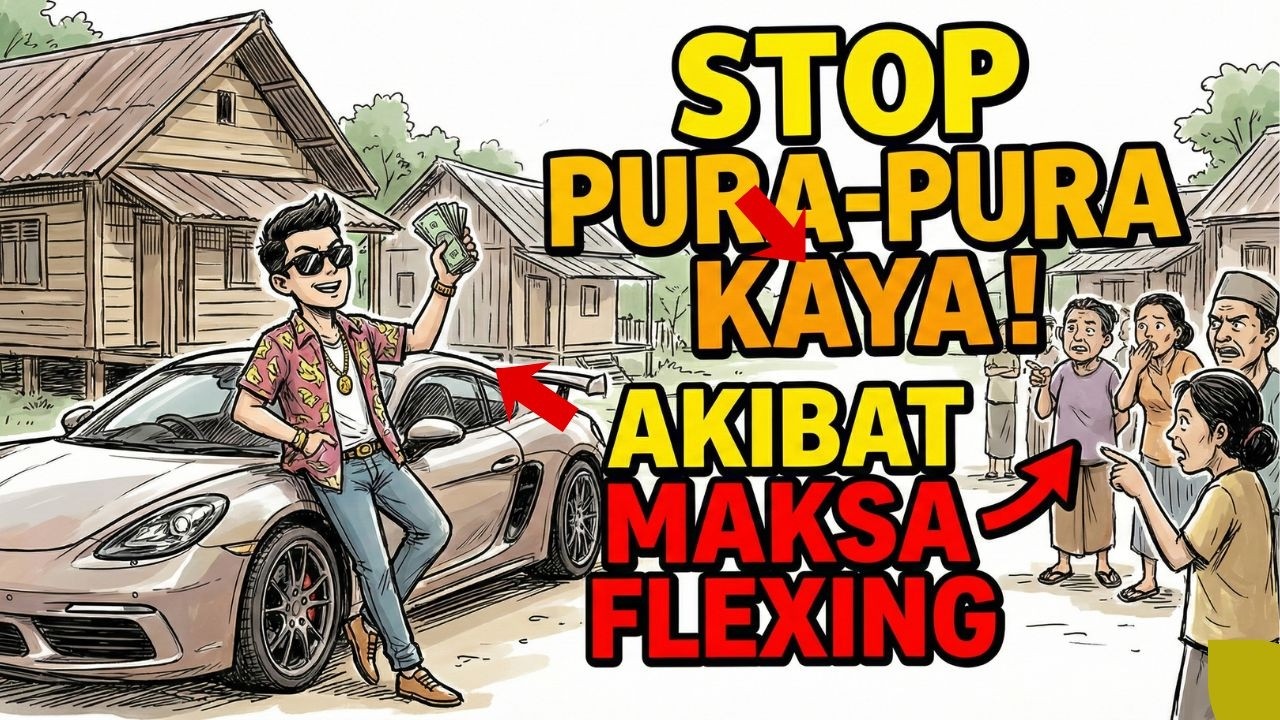 Stop Pura-pura Kaya! Lihat Apa Akibatnya Kalau Maksa Flexing di Kampung 🫵🏻