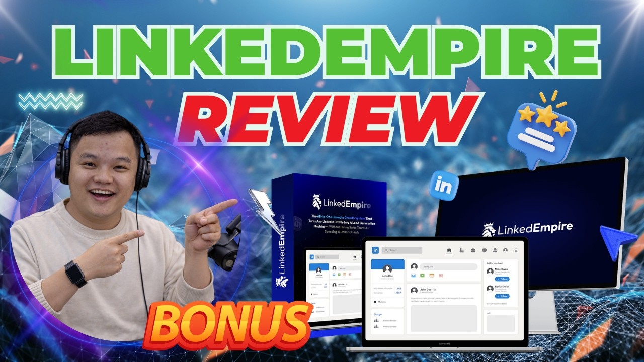 LinkedEmpire Review 🚀 Turn LinkedIn Into a Lead Gen Machine | Demo + LinkedEmpire Bundle OTO + Bonus