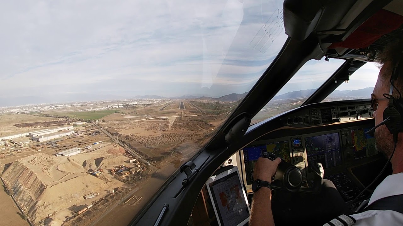 Global 6000 Landing Santiago de Chile (SCEL)
