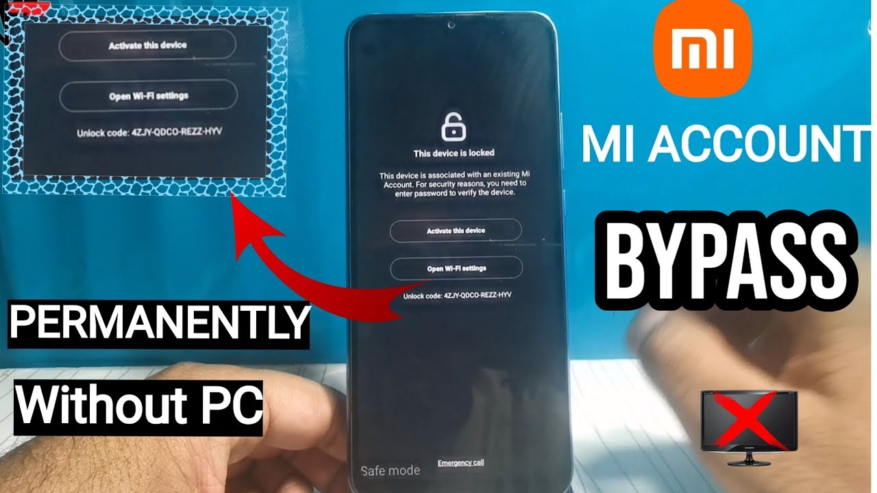 Bypass Mi Account Permanent Without PC/New & working trick Mi Account remove