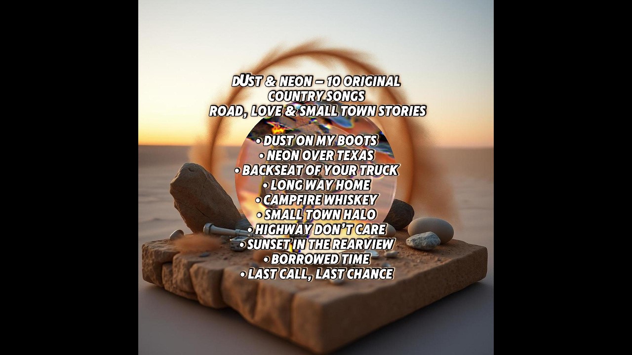 🤠 Dust & Neon – 10 Original Country Songs | Road, Love & Small Town Stories