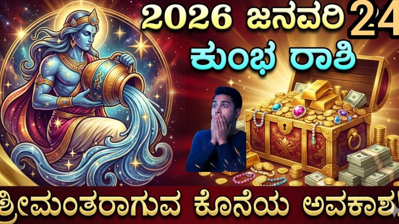 ಕುಂಭ ರಾಶಿ 2026 January 24 ಈ ಅವಕಾಶ ತಪ್ಪಿಸ್ಕೋಬೇಡಿ ಇಲ್ಲದಿದ್ದರೆ ಮಹಾ ಸ್ಫೋಟ ಎಚ್ಚರ