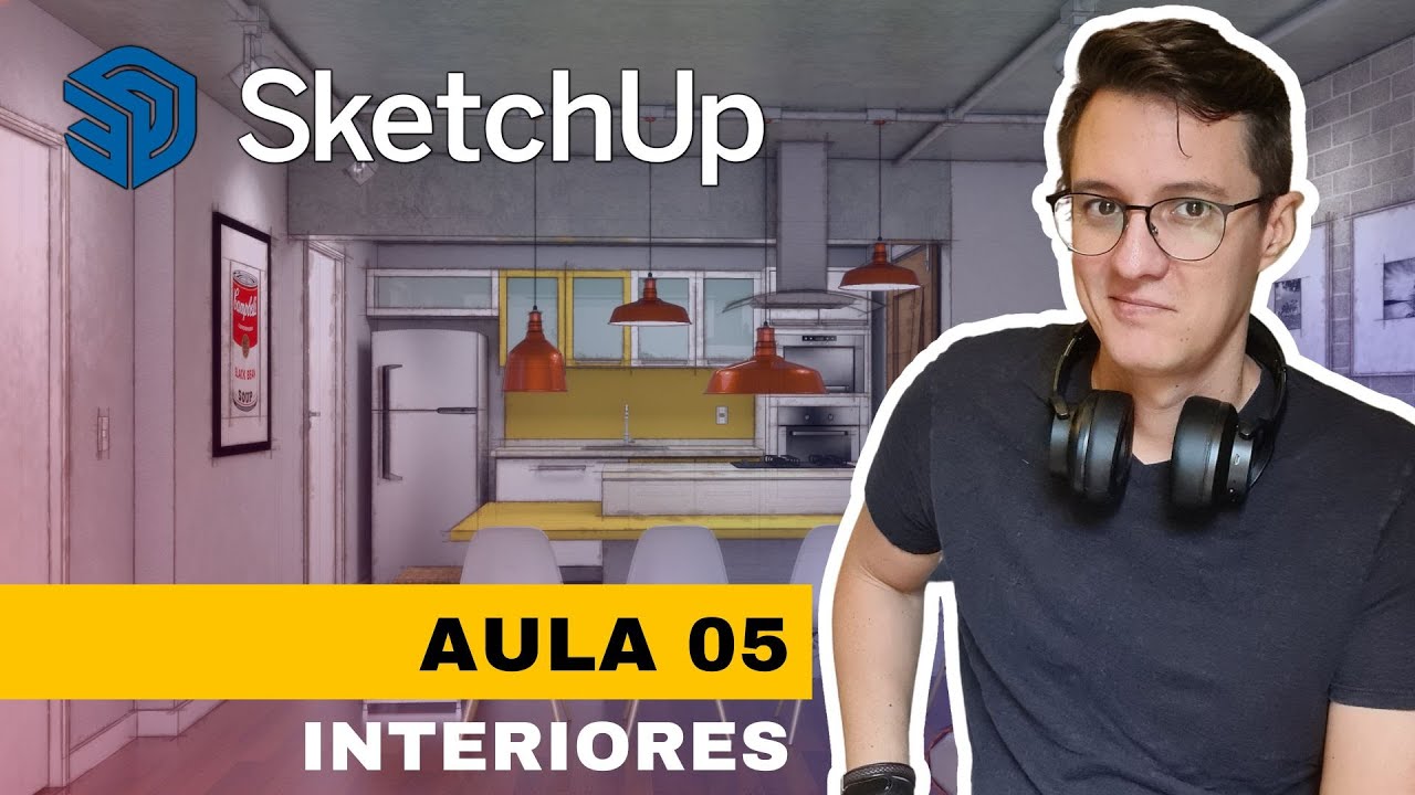 Curso de SketchUp Interiores - Aula 05 – Modelando o piso