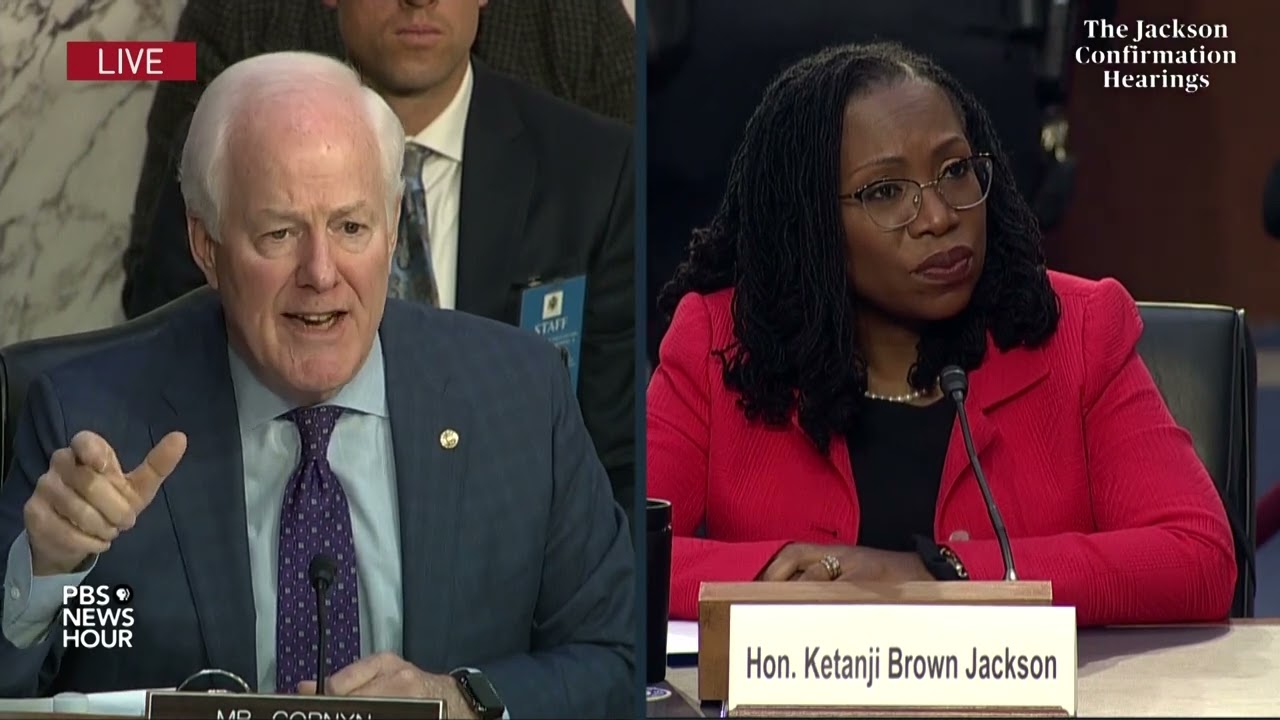 WATCH: Cornyn questions Jackson on marriage equality and freedom of religion