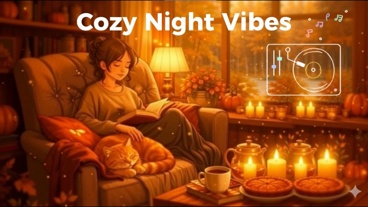 Cozy Night Vibes ☕ Relaxing Jazz for Deep Sleep & Stress Relief 🌙