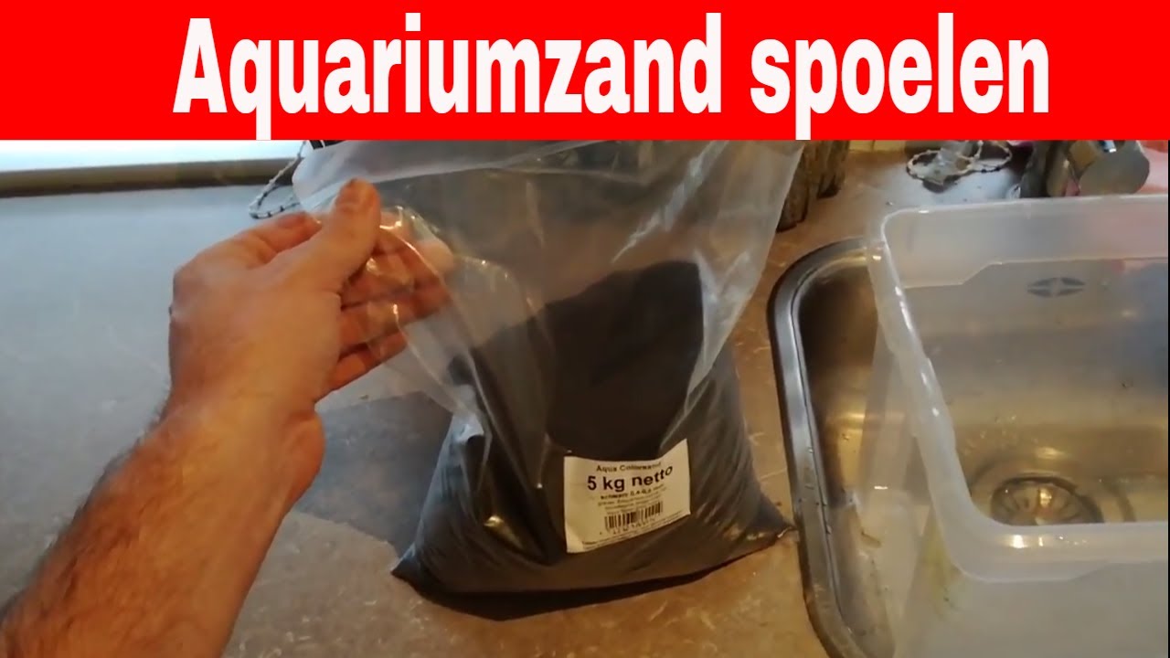 Aquariumzand spoelen, hoe en hoe vaak?