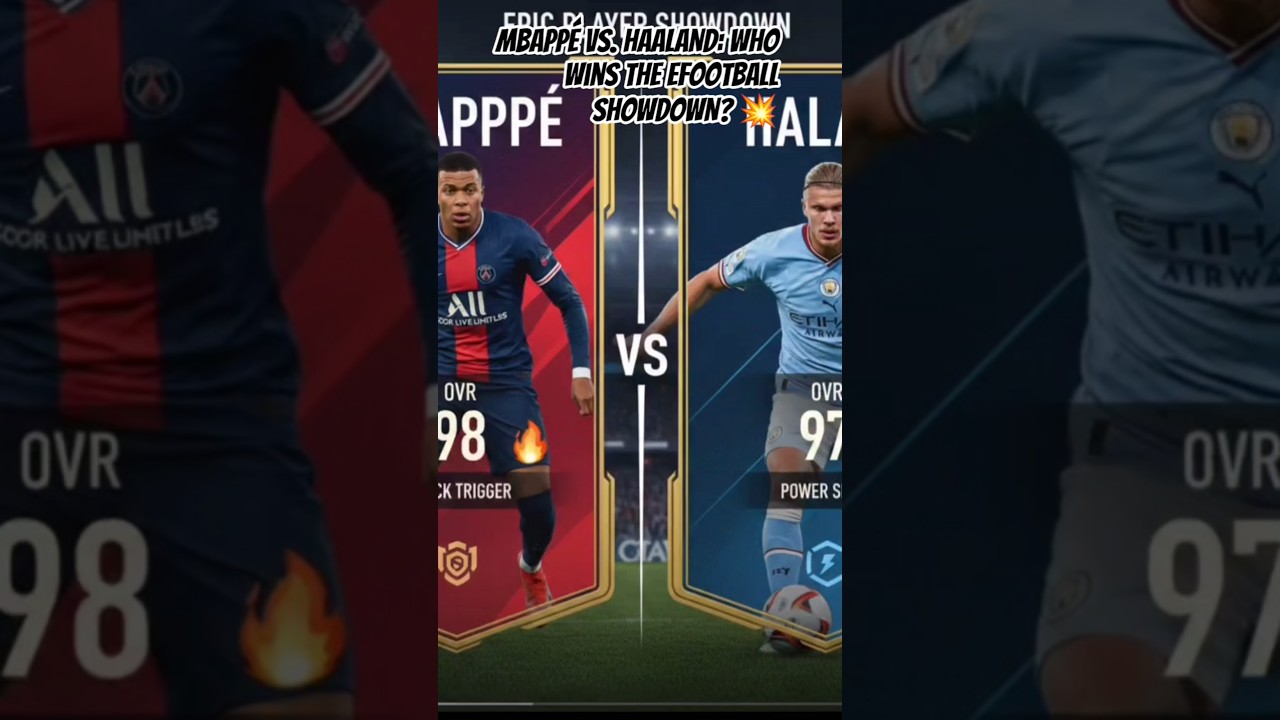 MBAPPÉ vs. HAALAND: Who Wins the eFootball SHOWDOWN? 💥 #efootball #pes #football #fifa #soccer